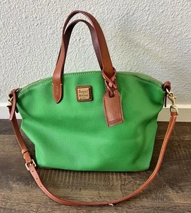 Dooney & Bourke Women's Pebbled Green Dome Satchel ๐ฅ - Picture 1 of 10