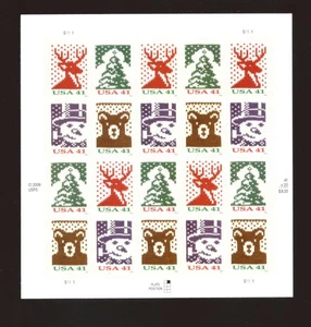 US - Sheet of 20 - Sc #4207-10 - Christmas Knits - MNH - Picture 1 of 1