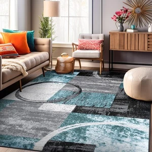 Rugshop Area Rugs Abstract Circle Rugs for Sale Living Room Rugs Bedroom Rugs - Picture 1 of 445