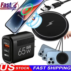Fast Wireless Magnetic Charger Charging Pad For Samsung Galaxy For iPhone Series - Picture 1 of 19