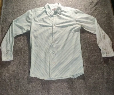 Camisa Nyne Para Hombre Pequeña Multicolor Abotonada Manga Larga Abotonada 100% Algodón Foto 1 de 4