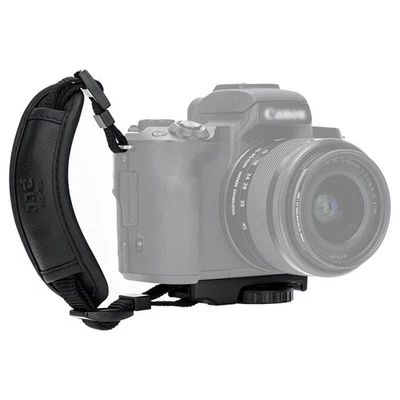 JJC Leather Hand Grip Wrist Strap Hand Strap Metal Plate for Mirrorless Camera - Image 1 of 4