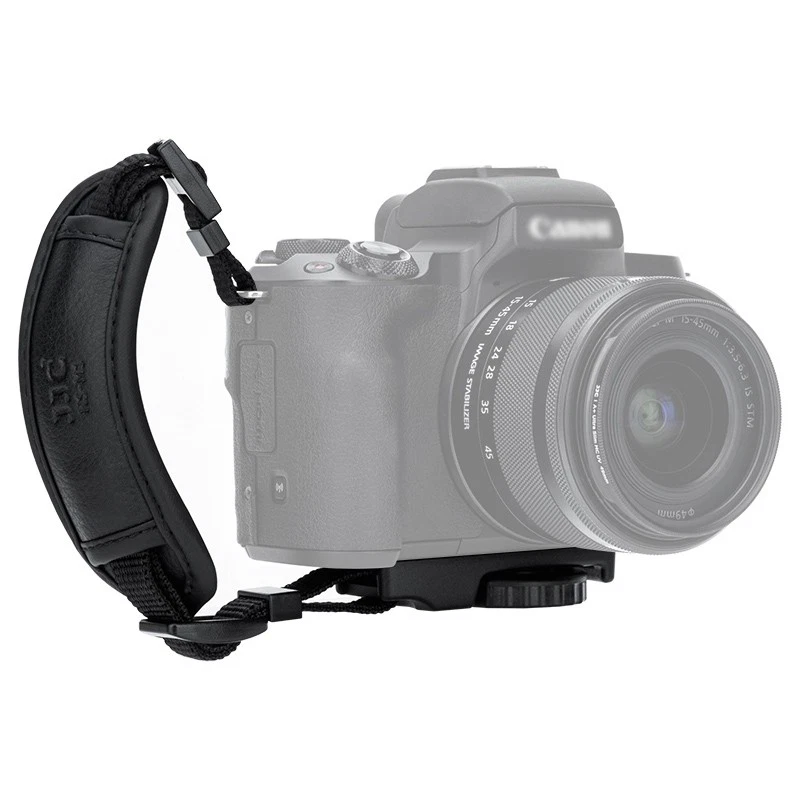 JJC Leather Hand Grip Wrist Strap Hand Strap Metal Plate for Mirrorless Camera - Image 1 of 4