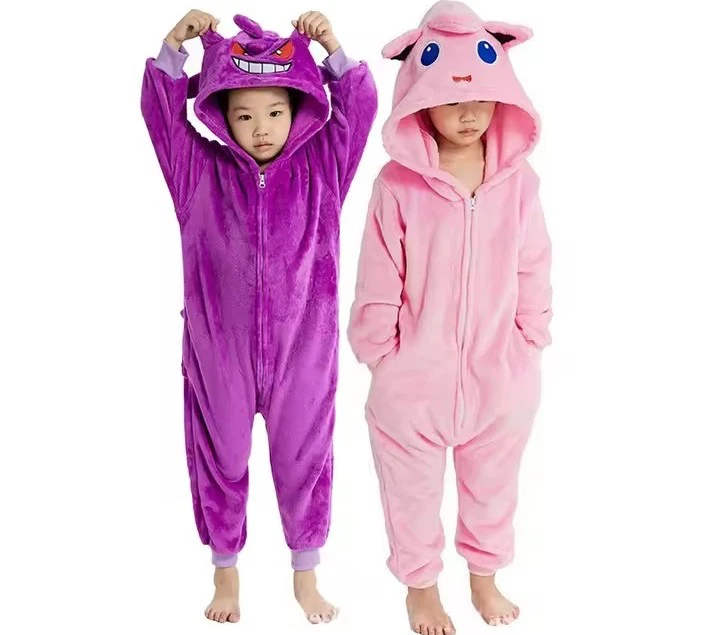 可爱 Gengar and Jigglypuff 幼儿睡衣 Onsies 有趣 舒适 可爱 — 第 1/3 张图片