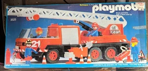 Vintage Playmobile Feuerwehrauto mit Zubehör Schaper Spielset #3525 NEU 1983 - Bild 1 von 6