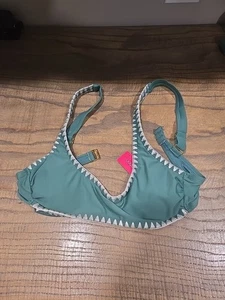 Target Stitched Edge Bralette Bikini Oberteil - Xhilaration™ Shadow Green Größe M 4-6 - Bild 1 von 3