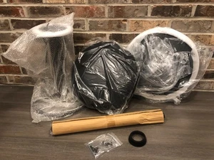 New open box Elama 2 Piece Backless Adjustable Fabric Bar Stool - Picture 1 of 11