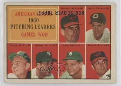 2017 Topps Rediscover Buybacks League Leaders Blue Chuck Estrada Jim Perry - Image 1 of 2