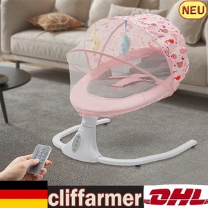 Altalena Elettrica Rosa Sedia a Dondolo Elettrica per Bambini con Telecomando - Foto 1 di 16