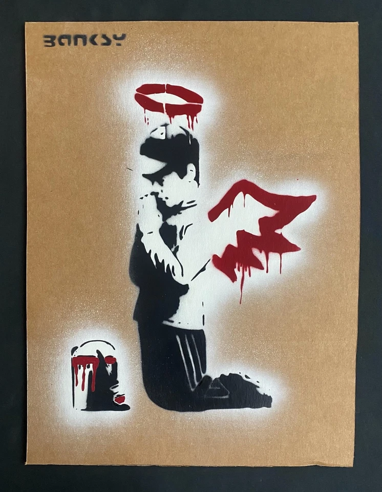Banksy Original Dismaland  Painting 2015 with  paperwork - Image 1 of 4