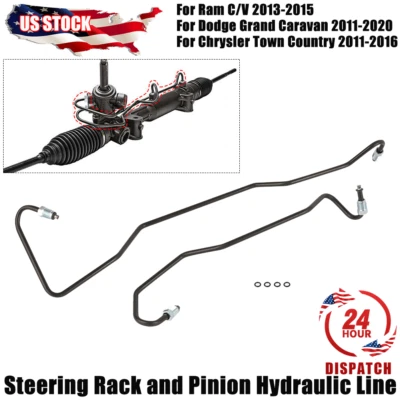 US For Dodge Grand Caravan 2011-2020 Power Steering Rack & Pinion Hydraulic Line Foto 1 de 4