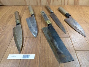 BROKEN DAMAGED Japanese Chef's Kitchen Knife Vintage Japan HOCHO JJ579 - Picture 1 of 15