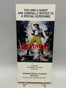 Original 1995 Ace Ventura When Nature Calls Movie Ticket Screening Jim Carrey - Picture 1 of 2