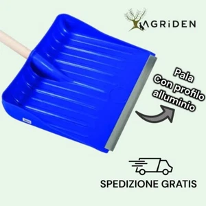 BADILE MULTIUSO PALA IN PVC CON PROFILO ALLUMINIO PLASTICA ANTIURTO CM 45x38 - Foto 1 di 1