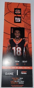 2019 Cincinnati Bengals New York Giants NFL Football Full Ticket Stub Aug 22 - Picture 1 of 1