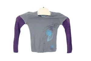 Tek Gear Women's Activewear Tee Multicolor Leaf Print Long Sleeve size S - Picture 1 of 8