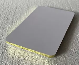 20 NEW Blank White Gold Edged 400gsm Invitation Cards 7" x 5" 178 x 127mm - Picture 1 of 3