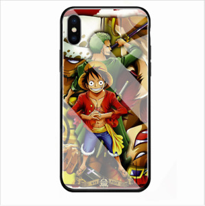 ONE PIECE Anime Phone Case For iPhone X XR XS 6 6S 7 8 Plus Reinforced glass #5