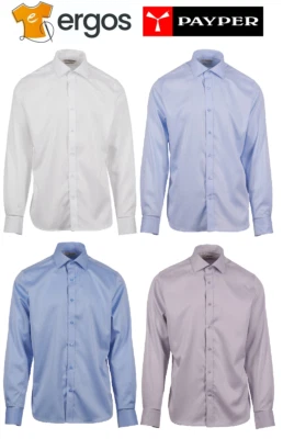 Payper TAURINORUM Camicia Uomo Manica Lunga Collo Francese Polsi Stondati Uomo - Immagine 1 di 4