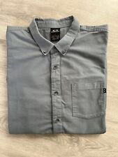 Oakley men's Short sleeve button down couple standard shirt Grey Size L