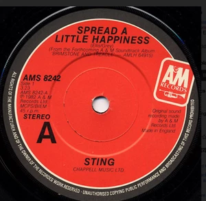 Sting - Spread A Little Happiness AMS 8242 VINYL MINT - Picture 1 of 1