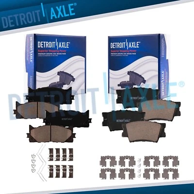 Front Rear Brakes Pads Kit for 2007-2018 Toyota Camry Avalon Lexus ES300h ES350 - Image 1 of 4