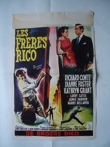 FILM NOIR/THE BROTHERS RICO/ FJ424 /affiche belge - Picture 1 of 1