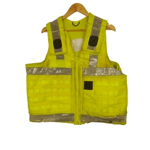 Arktis Molle Tactical Utility Vest Hi Vis Hi Viz Ex Police Security Grade C - Picture 1 of 4