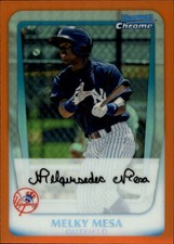 2011 Bowman Chrome Prospects Orange Refractors #BCP132 Melky Mesa /25