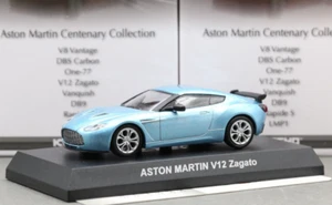 Kyosho 1/64 Aston Martin Collection V12 Stradale Zagato 2012 Pearl Blue - Picture 1 of 4