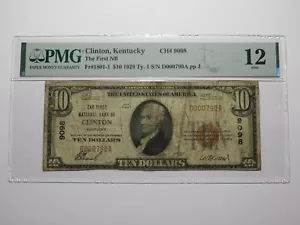 $10 1929 Clinton Kentucky KY National Currency Bank Note Bill Ch. #9098 PMG F12 - Picture 1 of 6