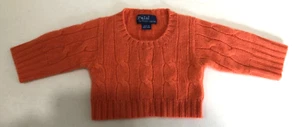 Ralph Lauren Steiff Plush Ltd Ed University Bear/Preppy Bear Orange SWEATER ONLY - Picture 1 of 7
