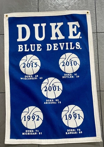 Duke Blue Devils Basketball NCAA National Championship Banner Cover