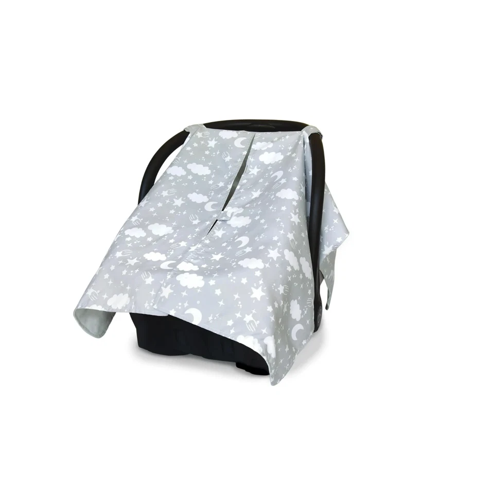 On The Goldbug Car Seat Canopy Cover Neutral Cloud Print