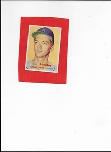 1957 Topps 338 Jim Bunning Rookie Nice!!!