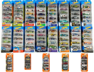 MATTEL Hot Wheels diecast car 5 Pack 1:64 Matchbox 5 Pack MBX Welly 4 Pack Die-cast