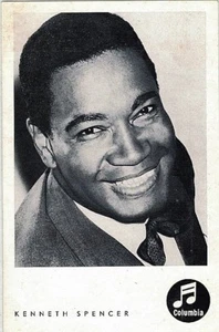 KENNETH SPENCER Singer Music Star PC circa 1960s Columbia - Picture 1 of 1