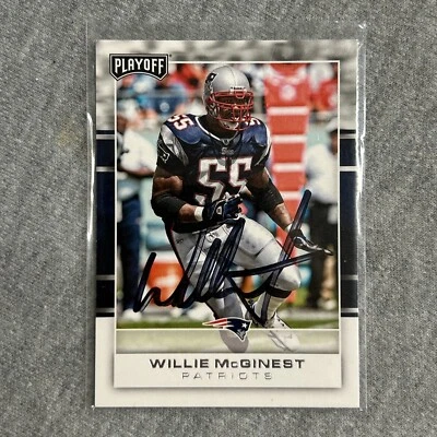 2017 Playoff Kickoff #150 Willie McGinest Signed IP Auto - Image 1 of 3