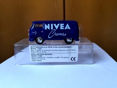 Corgi-1-43--V.W. Trasporter  Van "NIVEA"--bleu-----obsoleto in blister--- - Immagine 1 di 4
