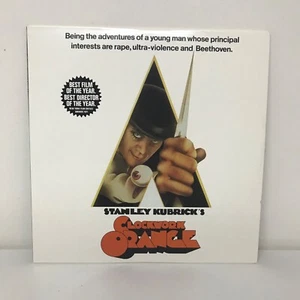A Clockwork Orange Laserdisc Stanley Kubrick Widescreen LD Rare Collectible - Picture 1 of 8