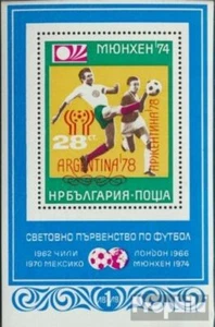 Bulgaria Bloque 76 (completa edición) nuevo con goma original 1978 Fútbol WM 78 - Imagen 1 de 1
