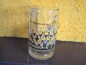 1 BVB Bierglas Mannschaft des Jahres 1995 mit Mannschaftsfoto, Rarität   !  - Bild 1 von 4