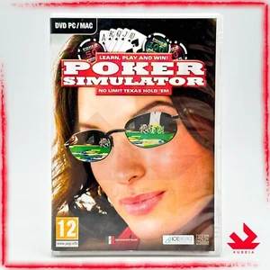 POKER SIMULATOR - ITALIANO – NO LIMIT TEXAS HOLD'EM GIOCO DI CARTE – PC COMPUTER - Foto 1 di 16
