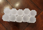 10 White Guardhouse Quarter Coin Size Safe Plastic Square Tube Supplies