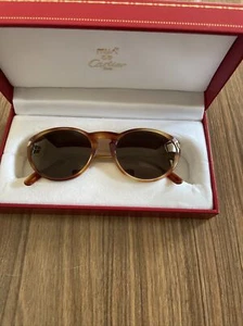 Auth. New Cartier Vintage Sunglasses Gold-SS 15L. T8200.128 - Picture 1 of 9