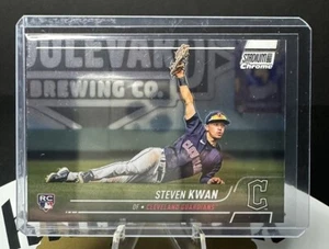 2022 Topps Stadium Club Chrome Steven Kwan Rookie Card!! Cleveland Guardians!! - Picture 1 of 2