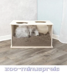 Nager Buddelkiste für Kaninchen, tiergerechte Ausführung Maße: 58 × 30 × 38 cm - Bild 1 von 4