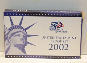 2002 Clad Proof Set U.S. Mint Original Government Packaging - Picture 1 of 3