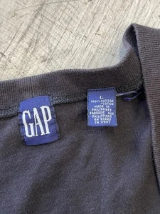 Vtg 90s Old Gap Button Up Cardigan Size L Women Unisex Black - Picture 1 of 5