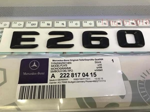 Black " E260 " High quality Rear Trunk Emblem Decal Badge For Mercedes Benz E260 - Bild 1 von 7